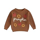 Karwuiio Toddler Baby Girl Boy Knit Sweater Round
