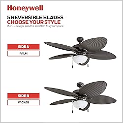 Honeywell Ceiling Fans Inland Breeze, 52 Inch
