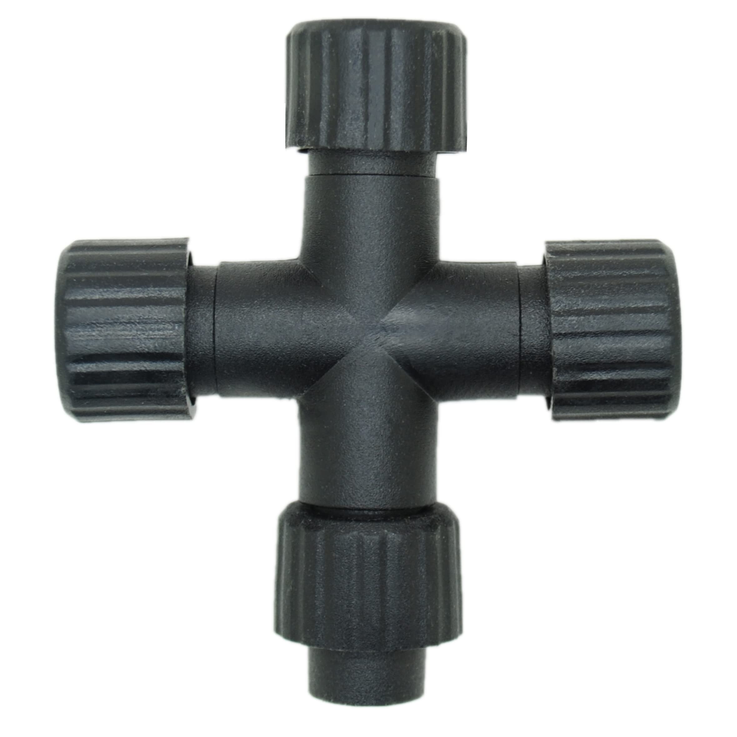 JnDee Waterproof Splitter Connector for Fairy Lights. Two Pins Works with Most Fairy Projectors, String, Net, and Icicle Lights (4-Way Splitter)