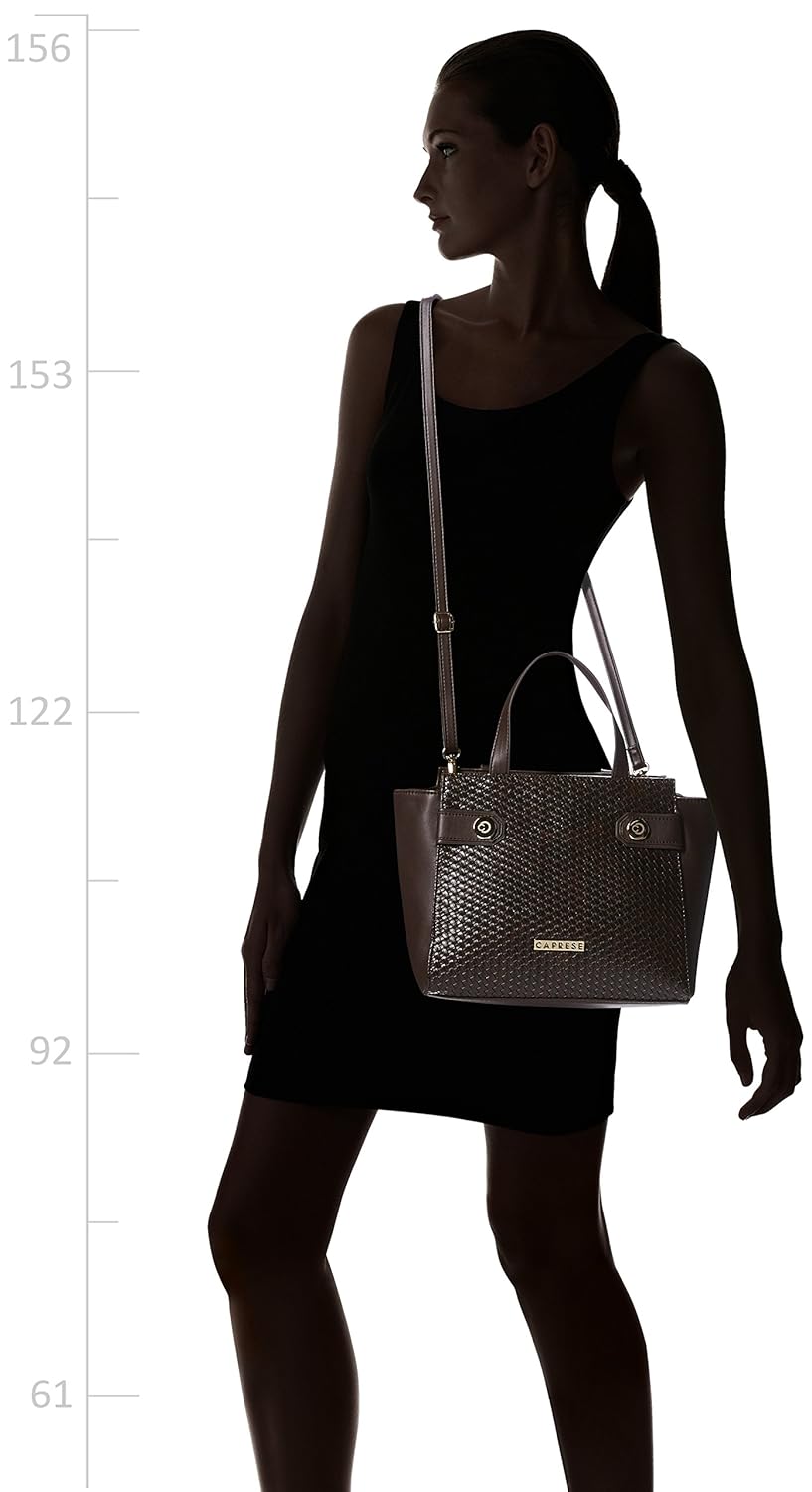 caprese women's satchel (brown)
