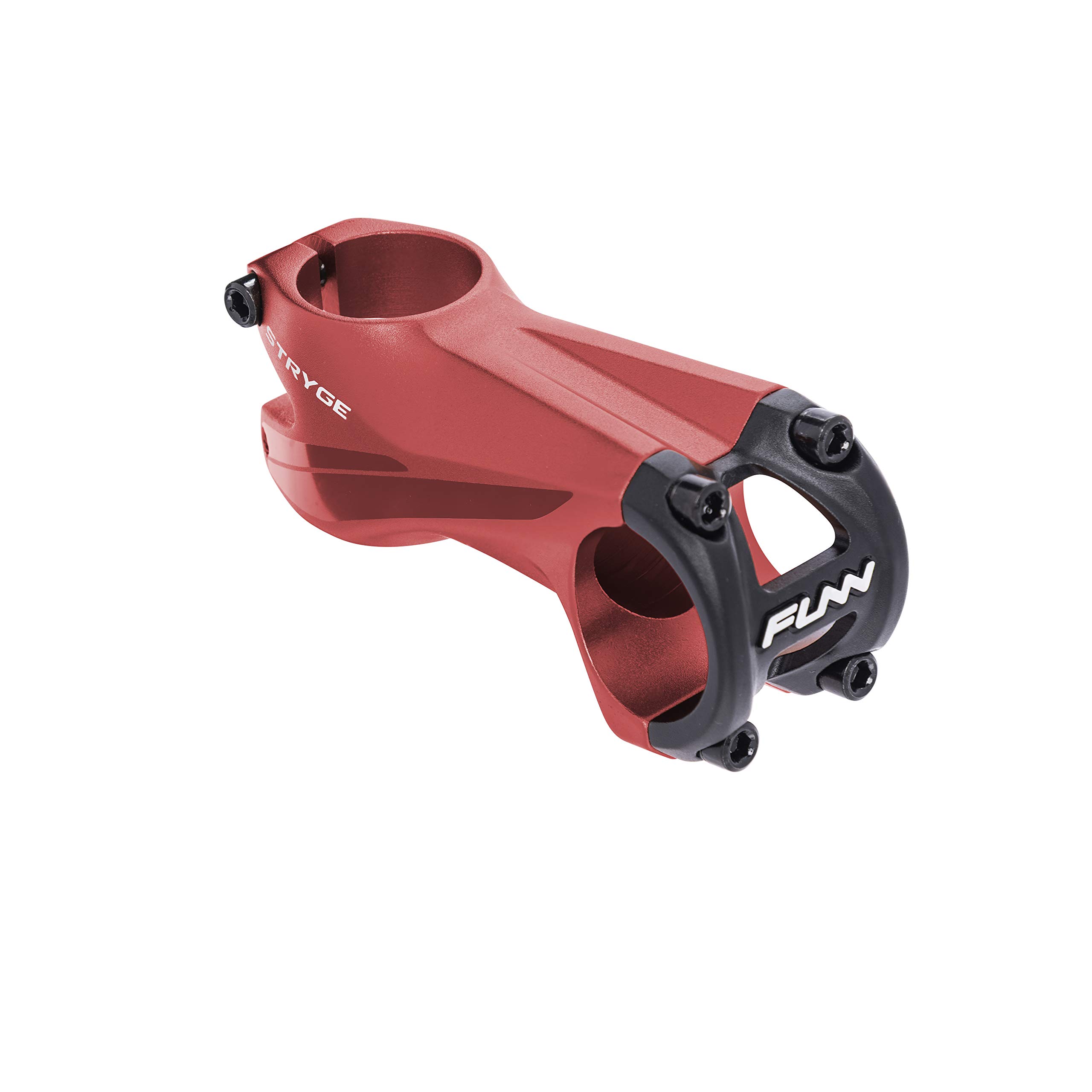 Funn Stryge Bike Drop Stem with -5 Degree - Length 75mm stem with 31.8mm Bar Clamp, Bike Stem for Mountain Bike, BMX Bike, Road Bike and Gravel Bike (Red)
