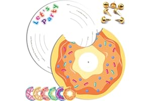 Funnlot 12PCS Donut Birthday Invitations,Double-Sided Party Invitations for Boys Girls Party Invites for School Activities Bi