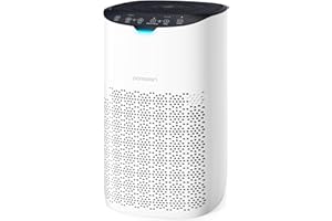 POMORON Air Purifiers for Home Large Room Up to 1500Ft² with Air Quality Sensor&Auto Mode, UV, Efficient HEPA Air Purifiers Filter 99.97% of Pollen Allergies Smoke Dust Pet Dander for Bedroom, MJ003HD
