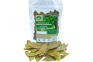 Yerbero - Hoja De Guanabana Entera (.75 oz - 22gr) Whole Dried Graviola Soursop Leaves, 100% Natural Delicious| 20+ Servings | From Mexico | Premium Wildcrafted Quality.