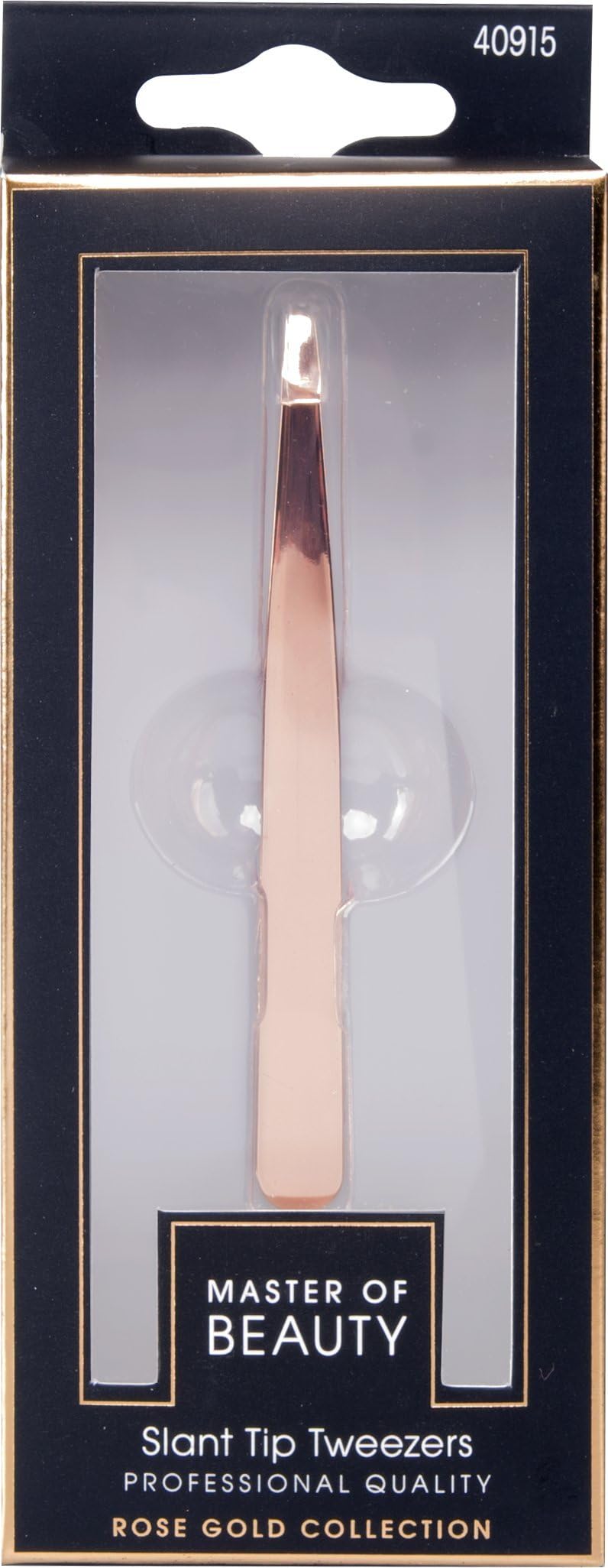 Master of Beauty Rose Gold Collection Slant Tip Tweezer