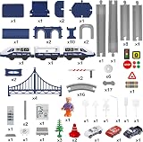 XIAPIA 104 Pcs Train Set Magnetic Couplings Educational Toys Age 3+ view 8