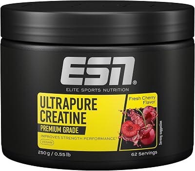 Creatina Monohidratada Ultrapura, Cereja Fresca, 250 g, 62 doses