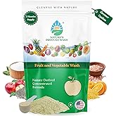 Natures Produce Wash, Fruit and Vegetable Wash, Removes Unwanted Residue, Extends Produce Life, Fruit Cleaner. 3 Months Supply or Makes 10+ Spray 16 oz Bottles