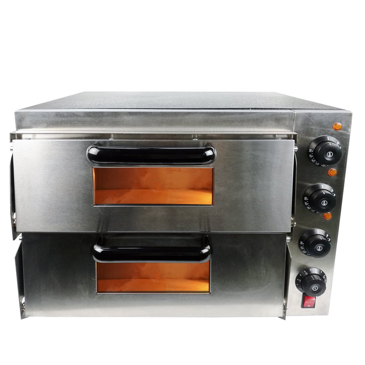 New Twin Stainless Steel 3000 Watt Deck Electric Pizza Oven Amazon.co