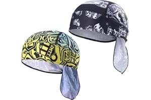 HEROBIKER Sweat Wicking Skull Cap Beanie Bandana Helmet Liner Outdoor Running Adjustable Breathable Quick Drying