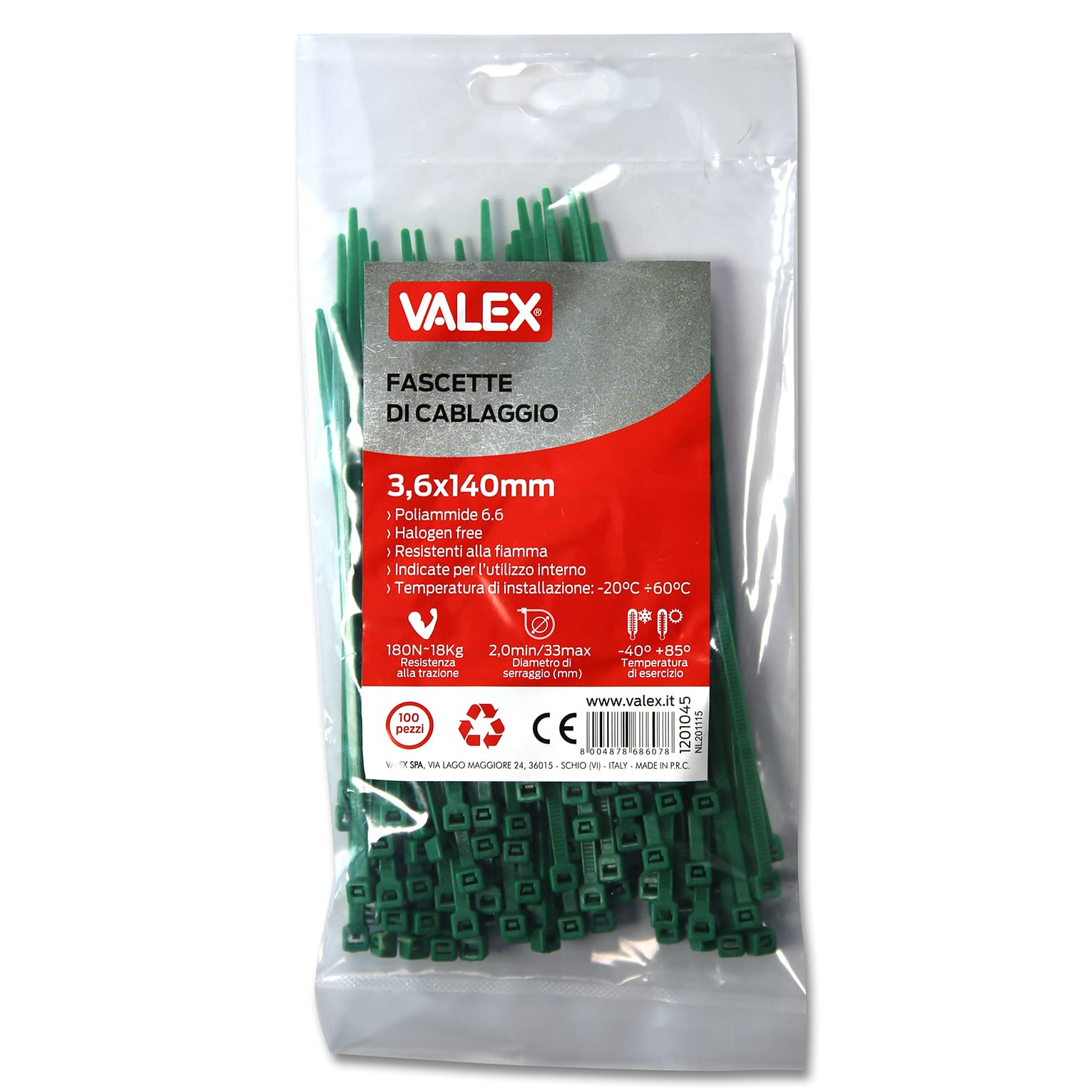 Valex Green Cable Ties