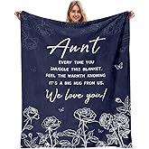 Aunt Gifts, Gifts for Aunts from Niece Nephew for Mothers Day, Aunt Birthday Gift, Auntie Gift Ideas Throw Blanket 50"x60"