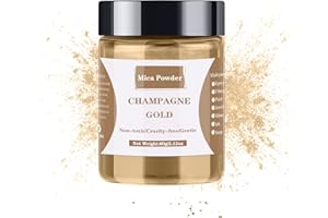 Mica Powder - 60g Mica Powder for Epoxy Resin - Pearl Pigment Powder Dye for Resin/Eye Shadow/Soap Making/Nails/Bath Bombs et