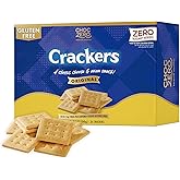 ChocZero Keto Crackers, Cheese &amp; Onion, Gluten Free | Low Carb, High Fiber, No Added Sugar; 36 crackers for dips, soups &amp; snack plates