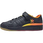 adidas Originals Men's Forum Low Sneaker, Core Black/Core Black/Seismic Orange, 10.5 M US