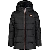Under Armour girls Quilted Puffer Jacket, Front Pockets & Hooded Back, Mid-weight & Water Repellent