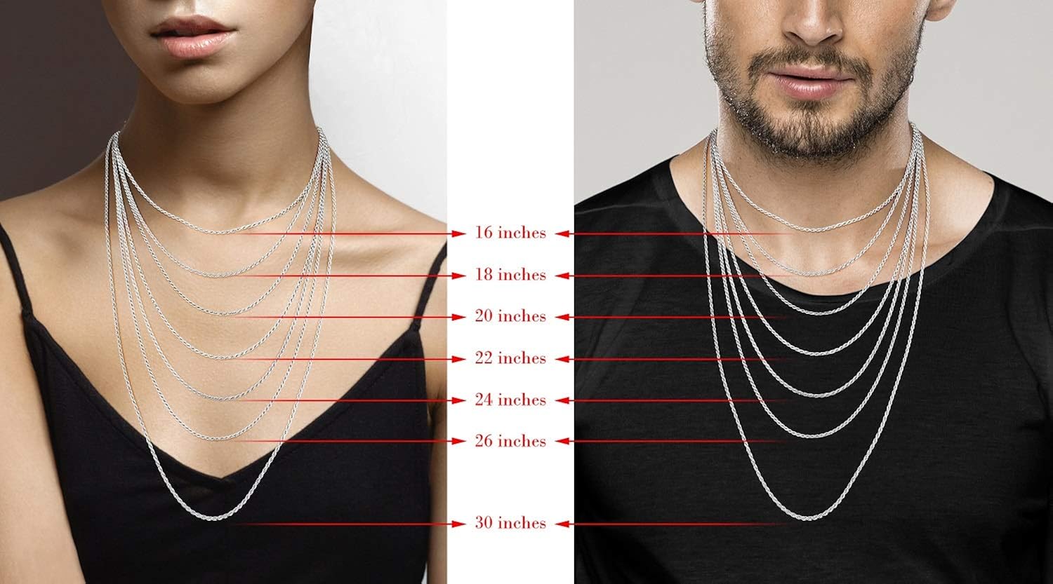 Miabella Solid 925 Sterling Silver Italian 2mm, 3mm Diamond-Cut Braided Rope Chain Necklace for Men Women Made in Italy 16(X-Sm), 18, 20, 22, 24, 26, 28, 30 Inch (20, 2mm) | 