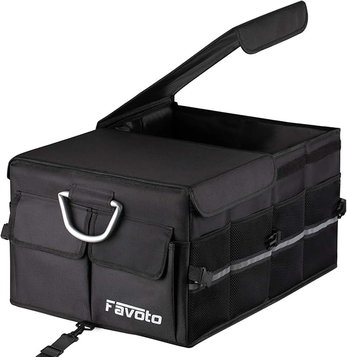 Changyeah Kofferraum-Organizer Wasserdicht - Auto Aufbewahrungstasche Mit 4 Fächern Für Alle Autos