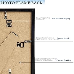 QOTIB 5.5x8.5 Picture Frame Black for Wall Hanging