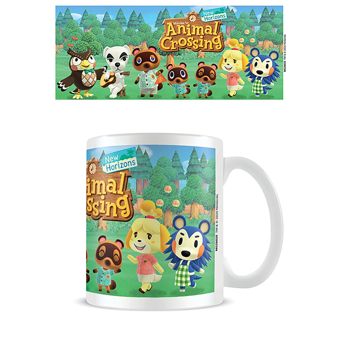 Pyramid International Animal Crossing Mug in Presentation Gift Box (Line Up Design) 11oz Ceramic Mug - Official Merchandise, White