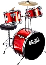 Music Alley Junior Drum Kit with Stool and Drums Sticks 3 Piece Kids view 2