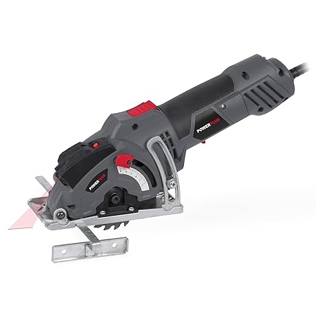 Powerplus Tauchsäge 500 W Mini Handkreissäge Kreissäge inkl. 3 Sägeblättern im Koffer