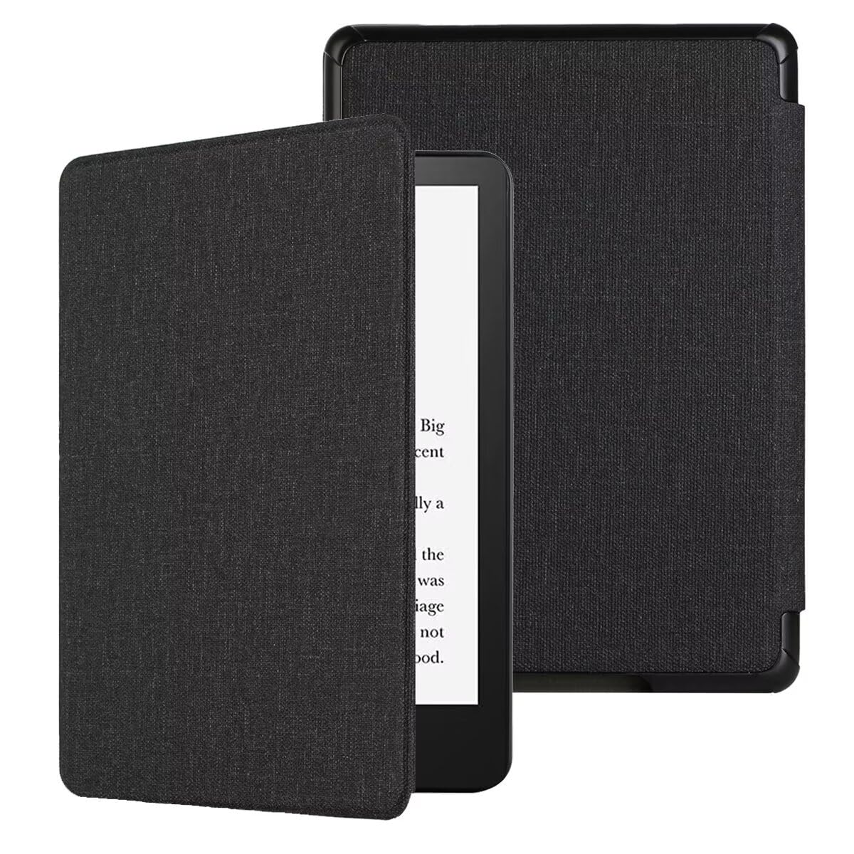 CIAOYE Case Compatible with 6.8" Kindle Paperwhite (2021), Signature Edition - Light Shell Cover with Smart Auto Wake/Sleep, Black — image 1