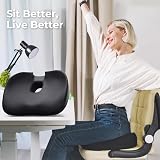 AUVON Donut Pillow Seat Cushion Memory Foam for Hemorrhoids Coccyx Tailbone Pain view 8