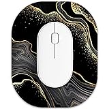 Atufsuat Small Mouse Pad 6 x 7 Inch, Oval Mini