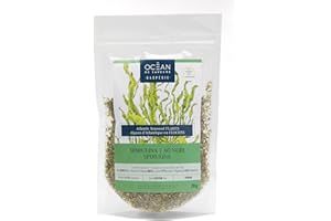 Marine Spirulina (Ao Nori) Flakes - 20g - Canadian and Eco-Friendly Certified - Easy to use Sea Vegetable - Hand harvested - 