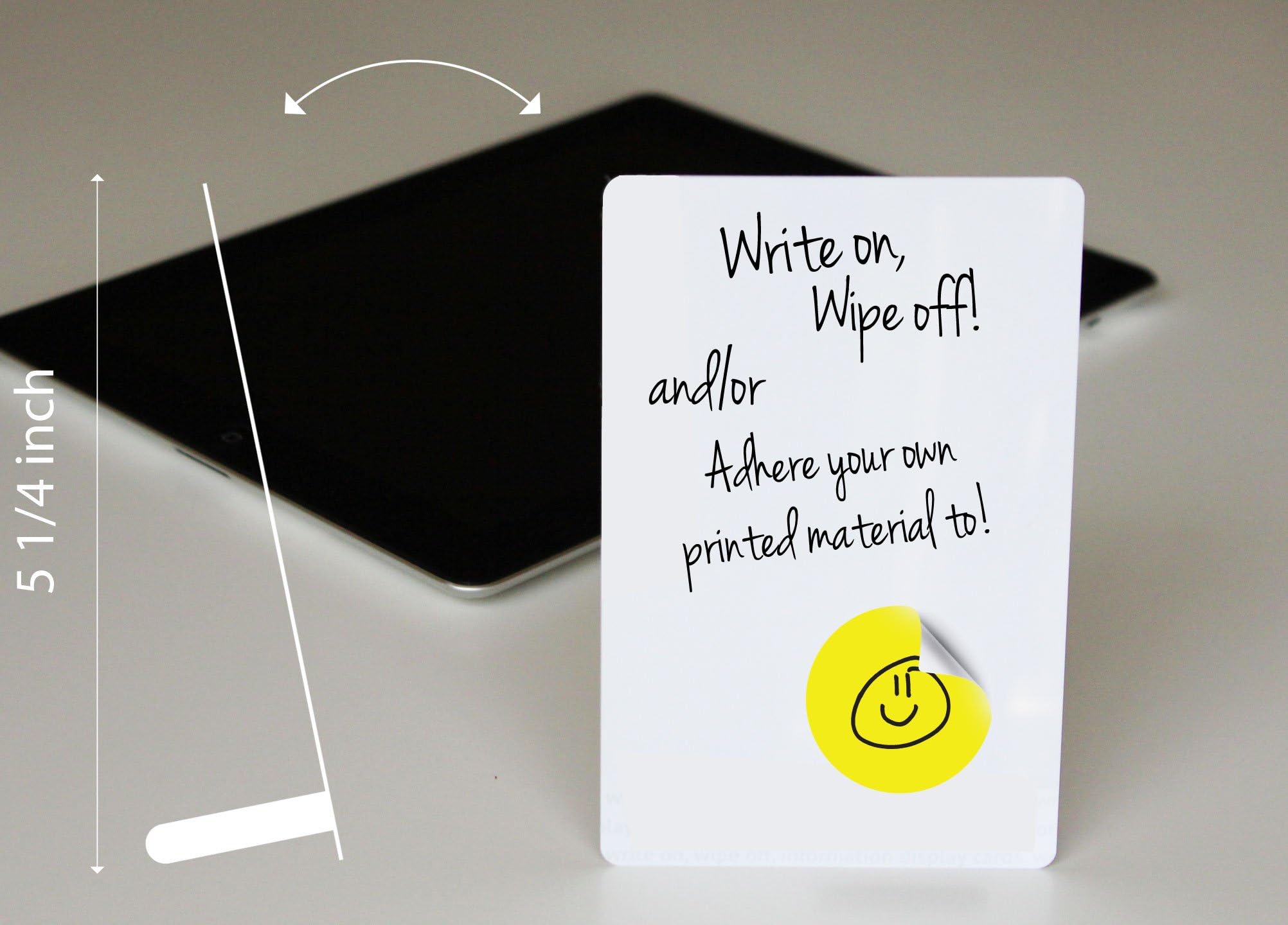 Mini White Board - 10 X Free Standing Small Office Whiteboard information presentation card