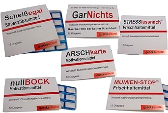 quacksalberei Witzige Kaugummis, 6er Pack (6 x 14 g)