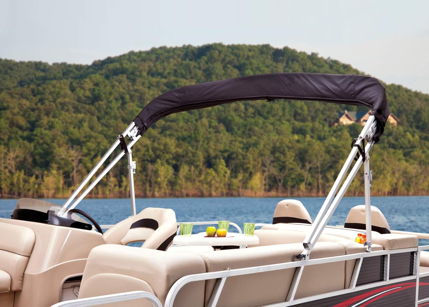 Dowco Marine 68119202 Black Cherry Red Custom Fit Pontoon