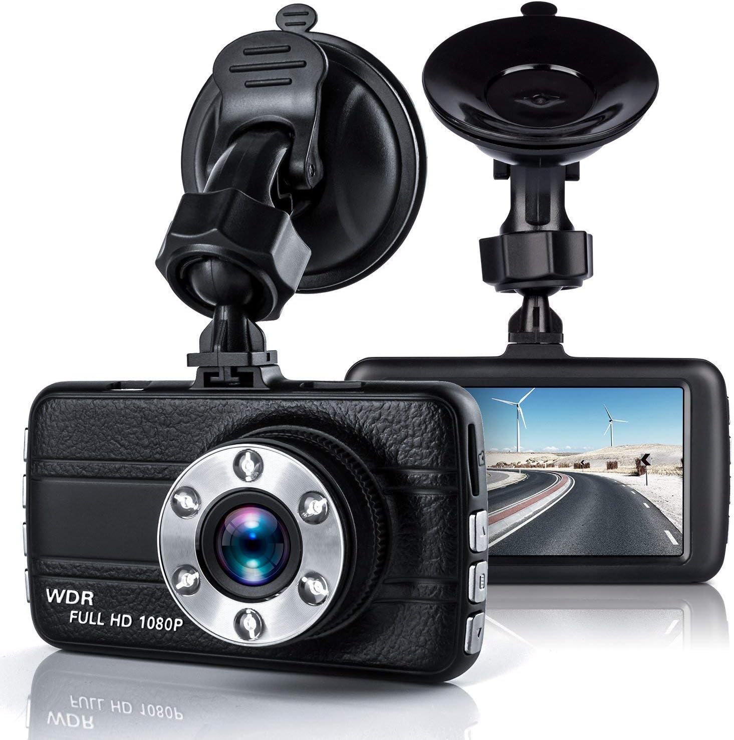 Dash Cam, EZone Car Dashboard Camera 3.0" Full HD 1080P DVR Dash Camera 170 Degree Wide Angle On-Dash Camcorder with Night Vision Display