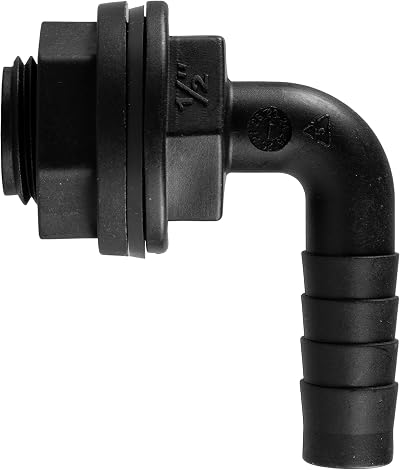 Cost Wise Water Butt Elbow 1" BSP to Barb Nut Washer Kit 33mm Hole