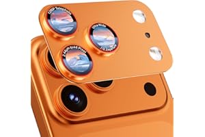HelloDeere 9H High-alumina Tempered Glass Camera Lens Protector for iPhone 17 Pro Max Lens , Military-Grade Shatterproof with