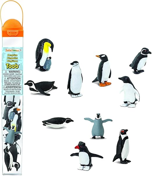 Amazon Com Safari Ltd Penguin Toob With 10 Fun And Flightless