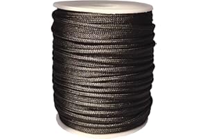 MONIDOOR Piping Trim with Welting Cord 1/2 Inch 26 Yards Fabric Edge Trim for Sewing Decoration DIY Crafts (Black, 2102)