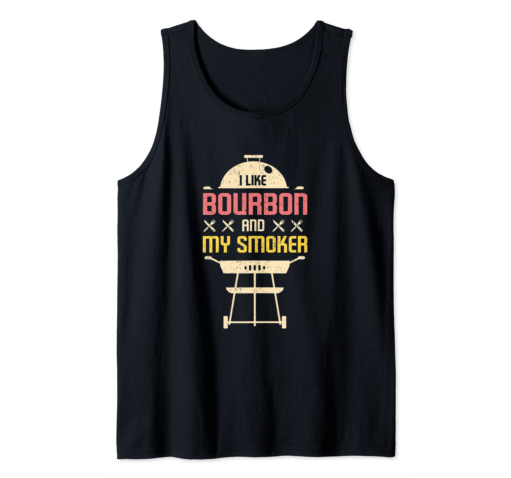 Bourbon and Smoker and BBQ Tank Top