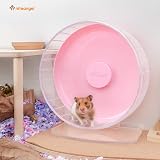 Niteangel Super Silent 10-Inch Hamster Wheel Pink Adjustable Base view 4
