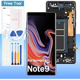 Screen Replacement for Samsung Galaxy Note 9 SM-N960, SM-N960F, SM-N960U 6.4" OLED LCD Display Touch Digitizer Assembly with Tools(Black with Frame)