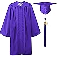GraduationMall Matte Kindergarten Graduation Gown Cap Set with 2025 Tassel