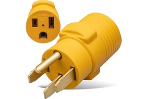 MECMO Nema 14-50P to 6-50R Welder Compact Adapter Cord, 50 Amp 4 Prong RV Generator Male Plug to 3 Prong Welder Outlet for Welder Welding Generator, Heavy Duty 14-50 Male to 6-50 Female Power Adapter