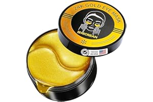 HICREAM Golden Glow Under Eye Patches for Puffy Eyes - 60Pcs Eye Gels Rejuvenating Treatment for Dark Circles, Puffiness, Refreshing,Revitalizing Looks Less Tired