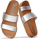 Project Cloud Sandals Women with Lightweight Plush & Soft Insole Two-Strap & Non-Slip Womens Slide - Summer Sandals for Women 2026 (Hilltop)