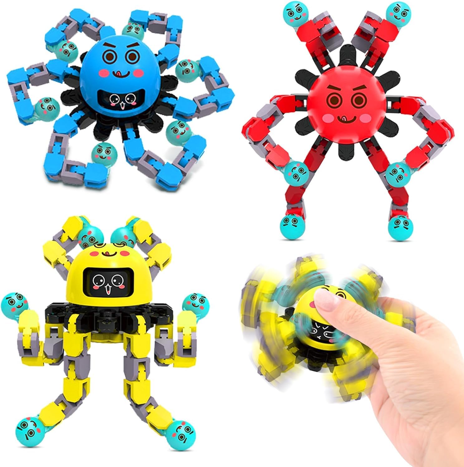 ASIOWELY Transformable Fidget Spinner Toys for Kids