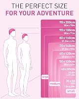 Fit-Flip Swimming Towel Quick Dry Microfiber Beach Towel 80x40cm Deep Pink view 4