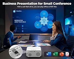 [Auto Focus/Keystone] DBPOWER Projector 4K with 5G