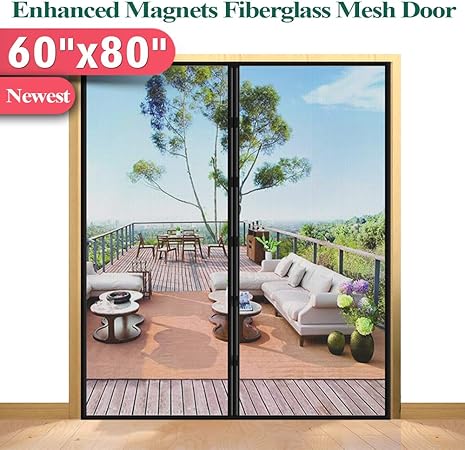Magnetic Thermal Insulated Door Curtain 60x80 Magnet Patio Door