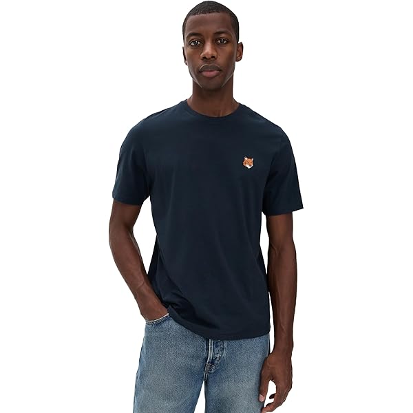 Amazon.com: Maison Kitsuné Men's Fox Head Patch Regular T